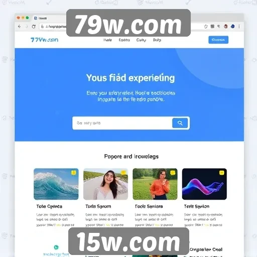 Informações sobre a experiência do usuário em 79w.com