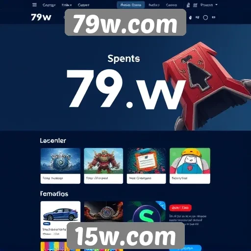 Interface do usuário do site 79w.com